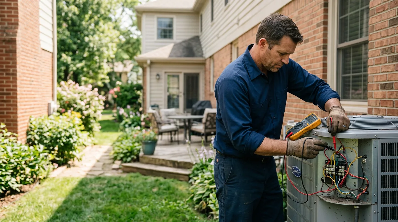 HVAC technician working near Woodland, AL
